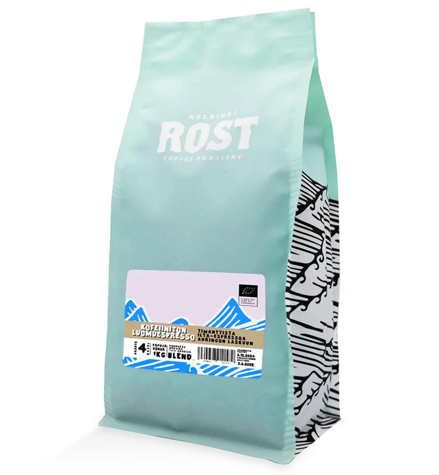 Kofeiiniton luomuespresso — Tummapaahtoinen